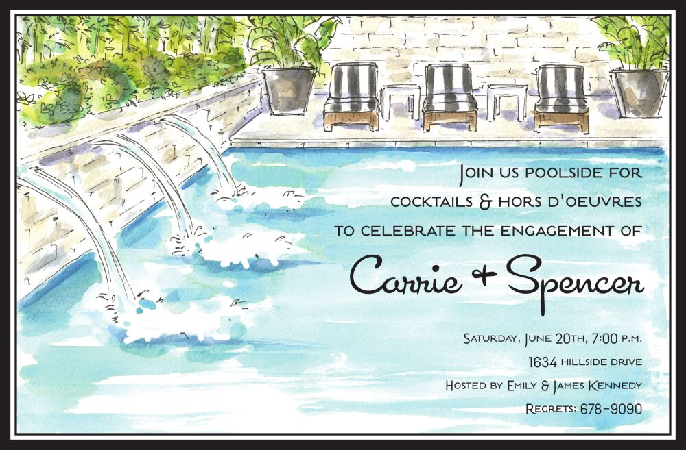 Fancy Pool Invitation