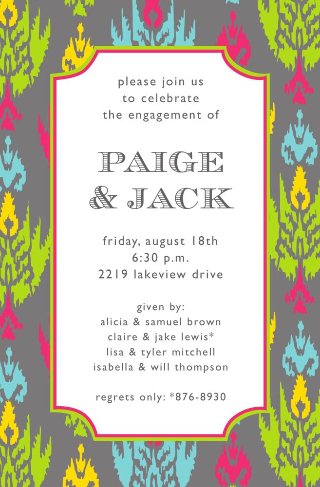 Slat Ikat Invitation