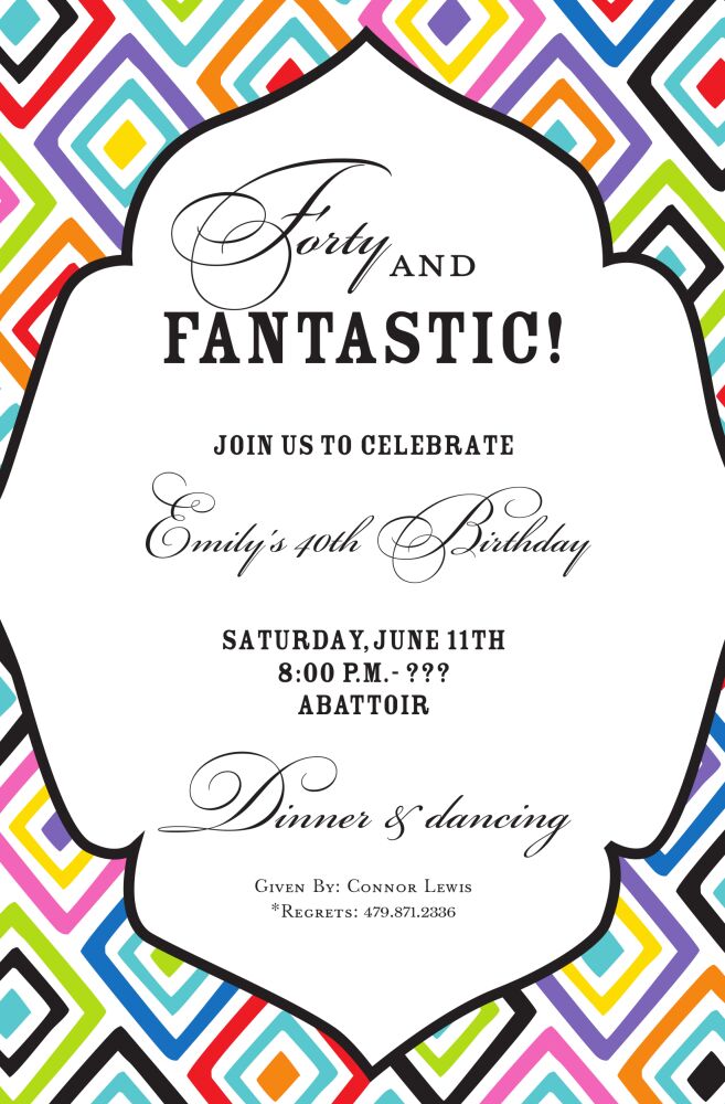 Mod Mosaic Invitation