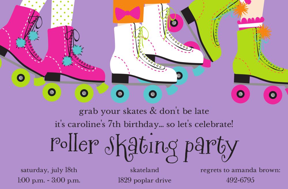 Funky Skates Invitation