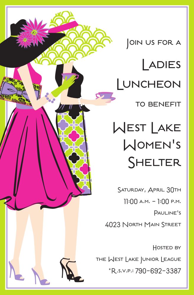 Classy Tea Invitation