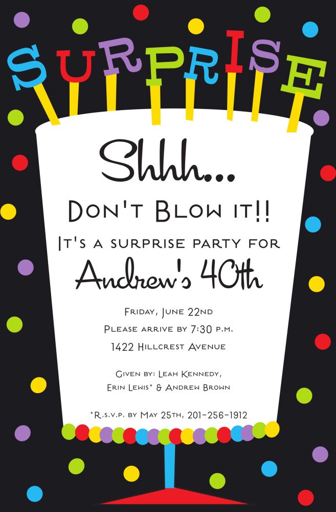 Big Surprise Invitation