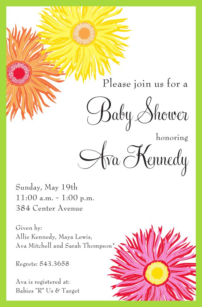 Wildflower Invitation