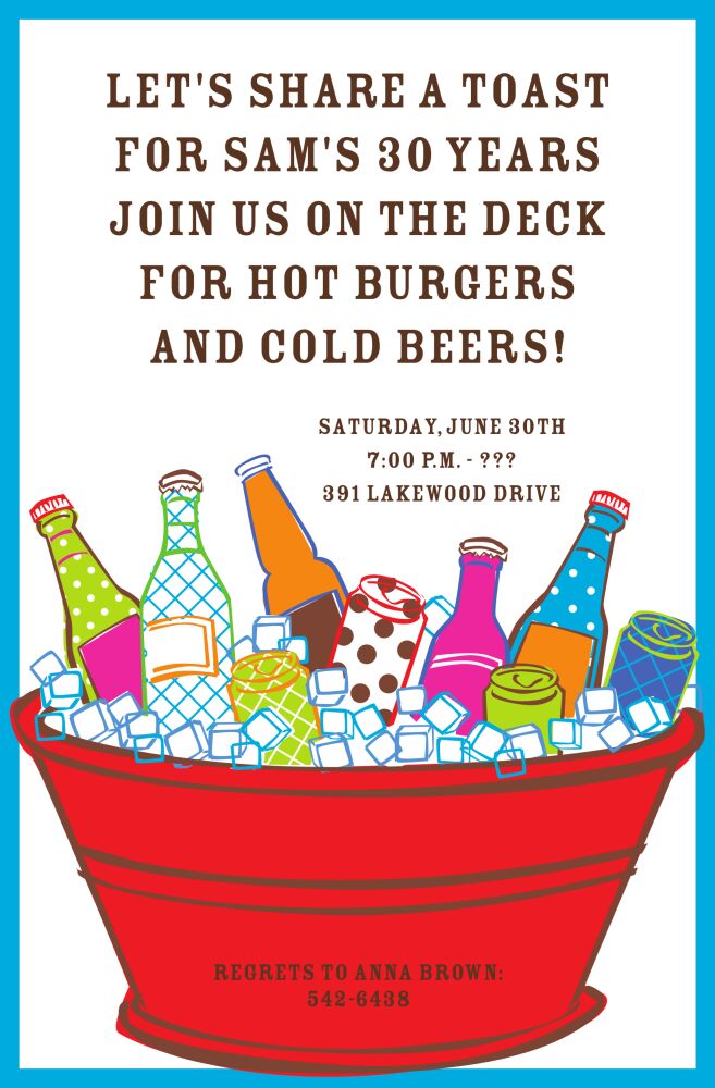 Cool Suds Invitation