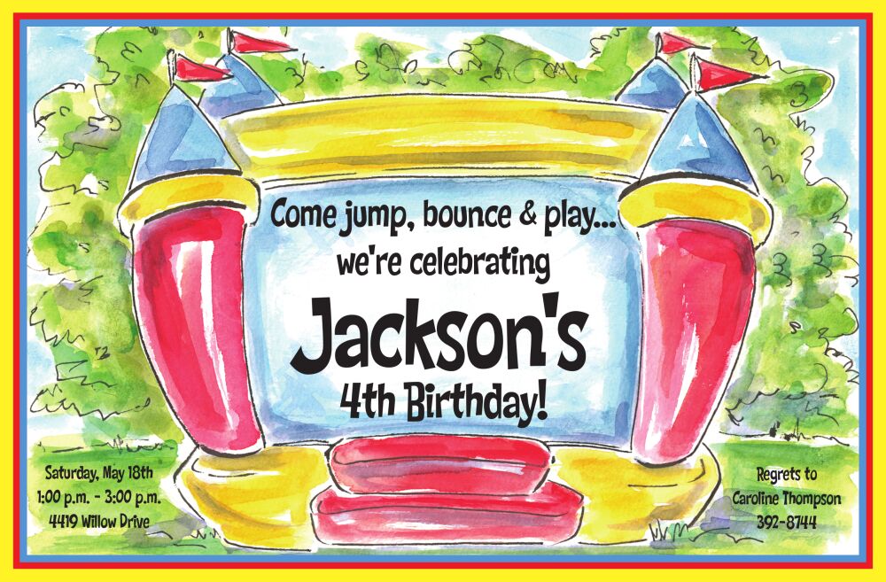 Bouncy Castle Invitation