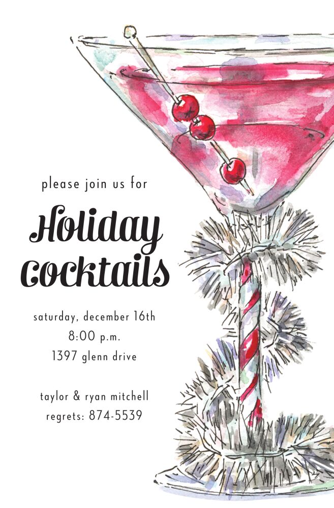 Tinsel Cocktail Invitation