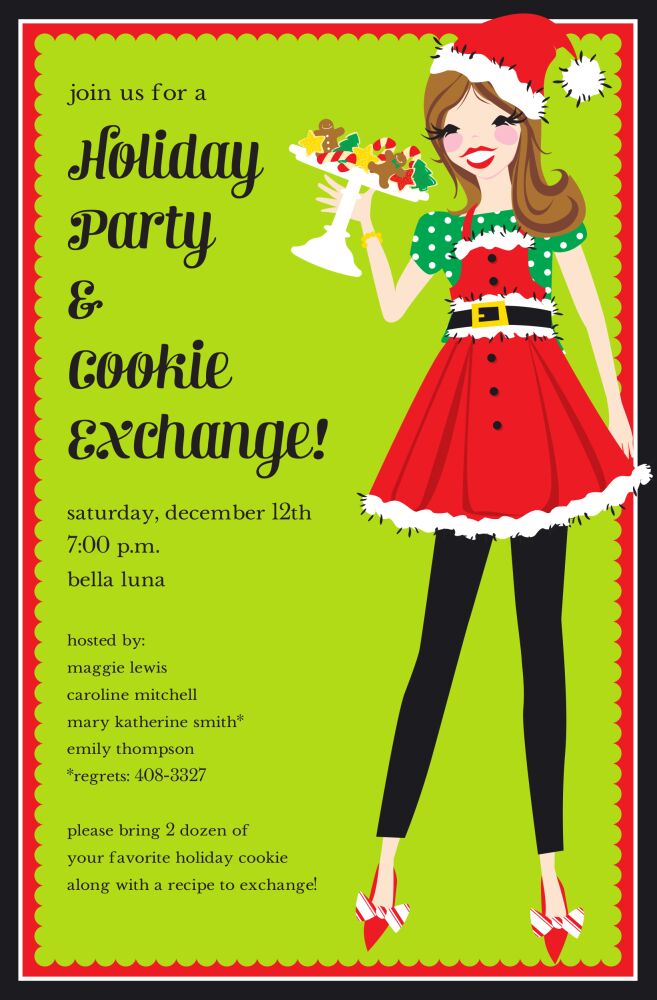 Santa Girl Invitation