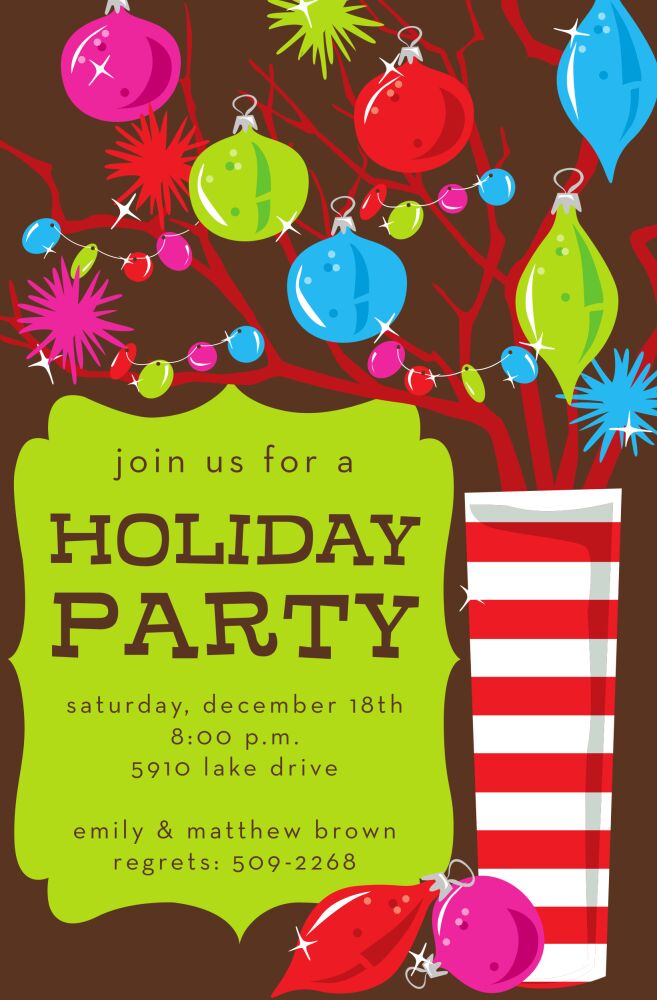 Funky Branches Invitation