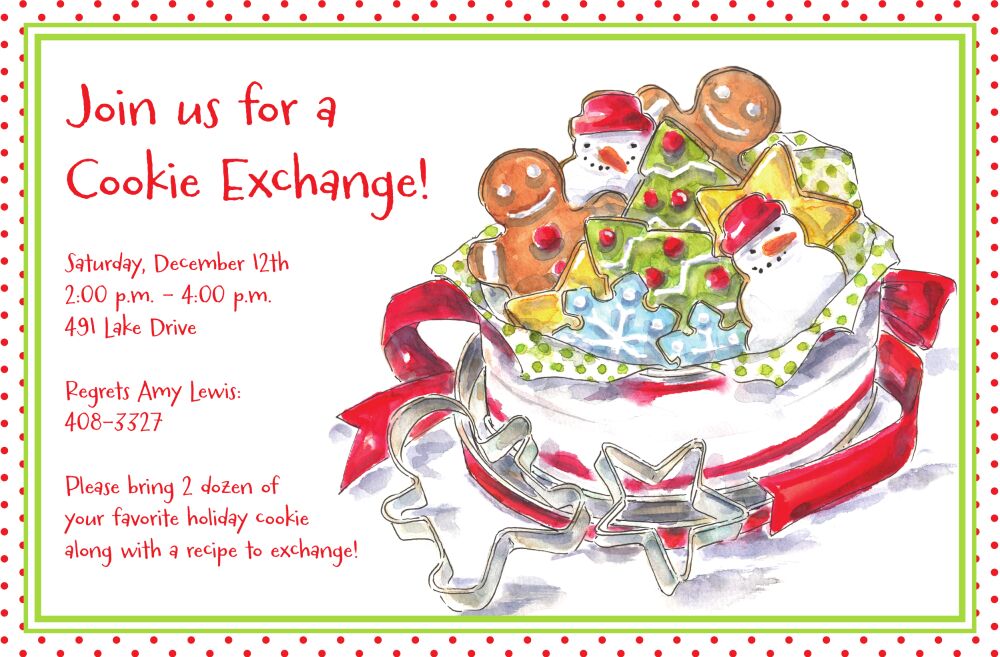 Cookie Tin Invitation