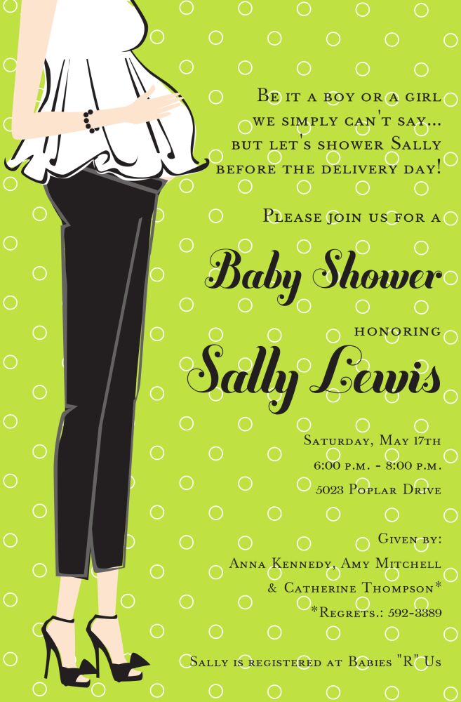 Classy Mom Invitation