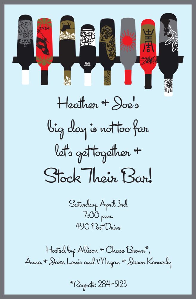 Classy Wine Invitation