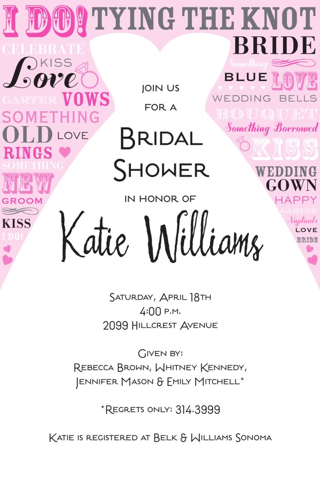 Bride Speak Invitation