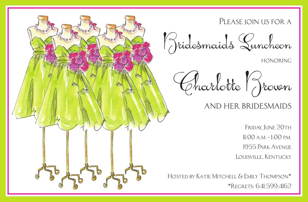 Spring Maids Invitation