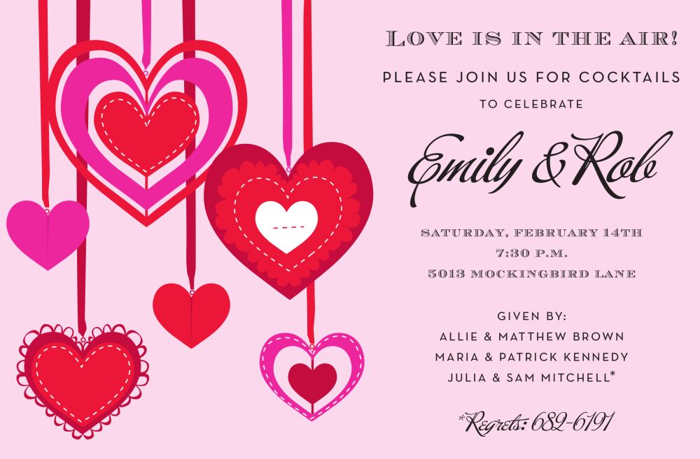 Heart Deco Invitation