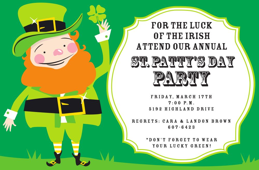 Leprechaun Invitation