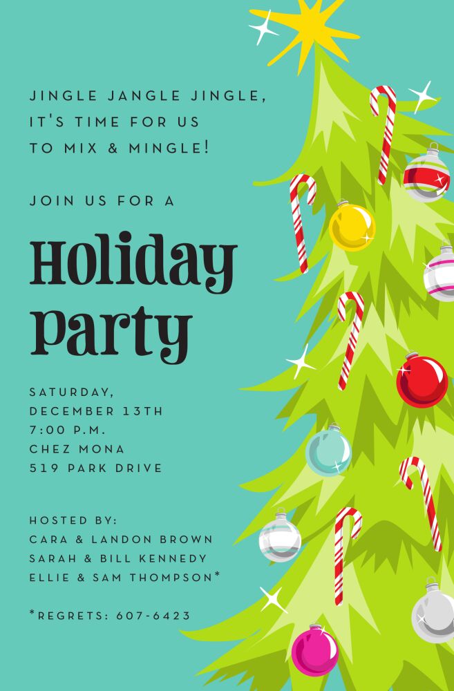 Jingle Tree Invitation