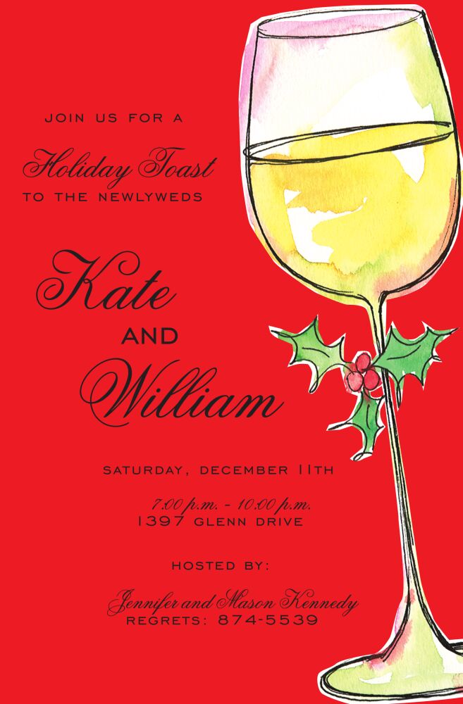 Jingle Toast Invitation