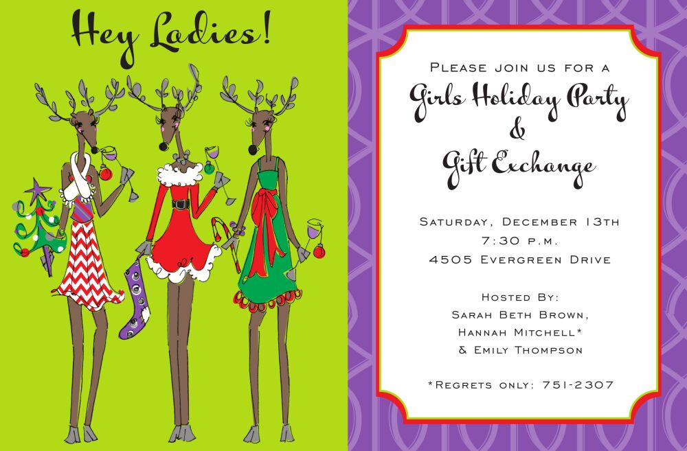 Sassy Deer Invitation