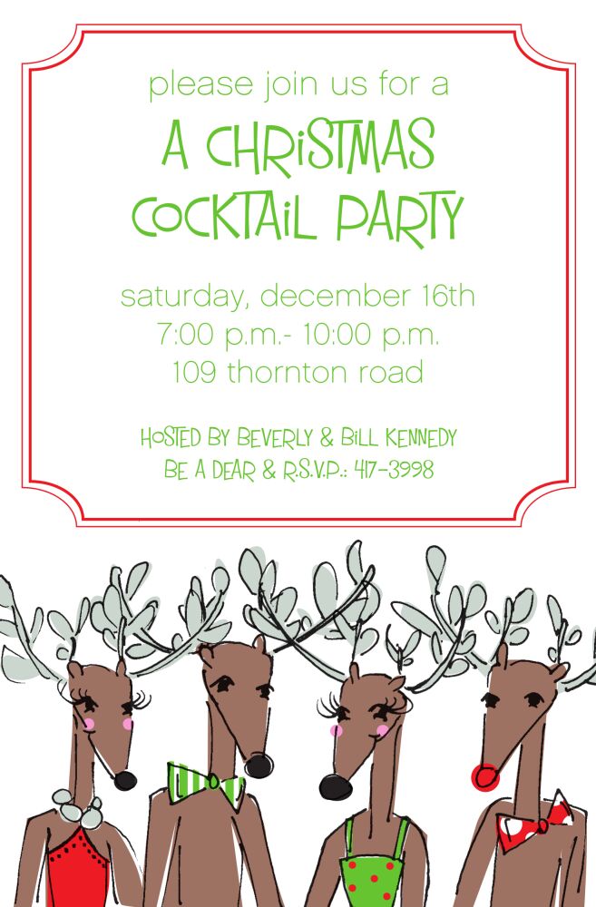 Deer Party Invitation