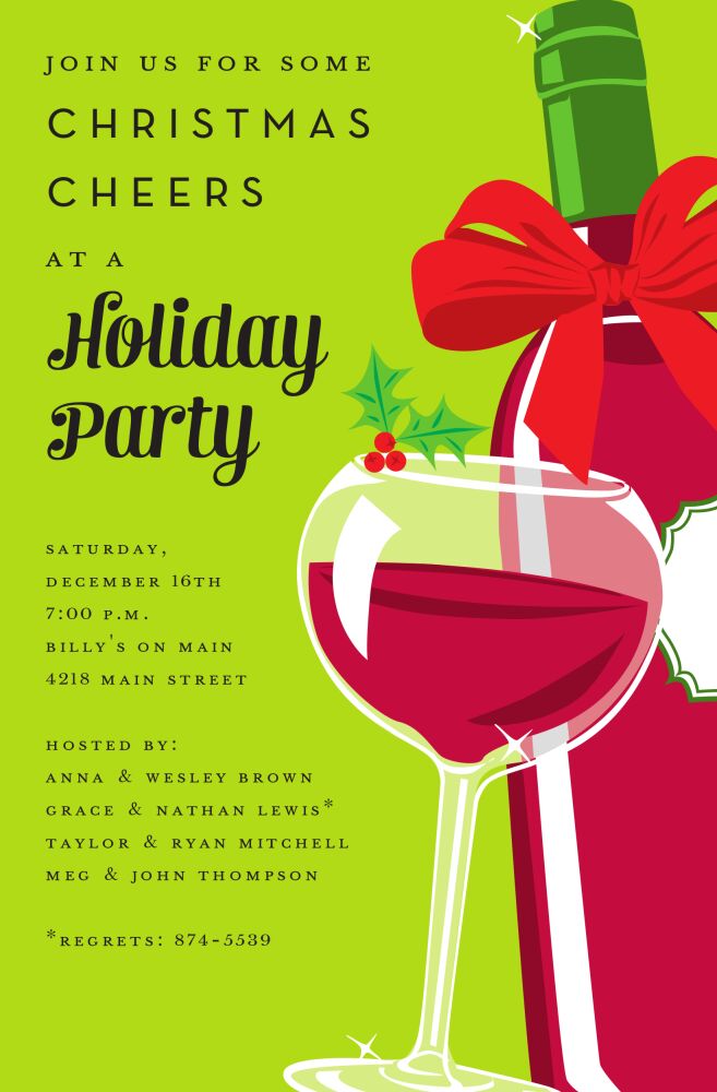 Jolly Wine Invitation