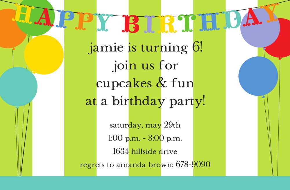Birthday Deco Invitation