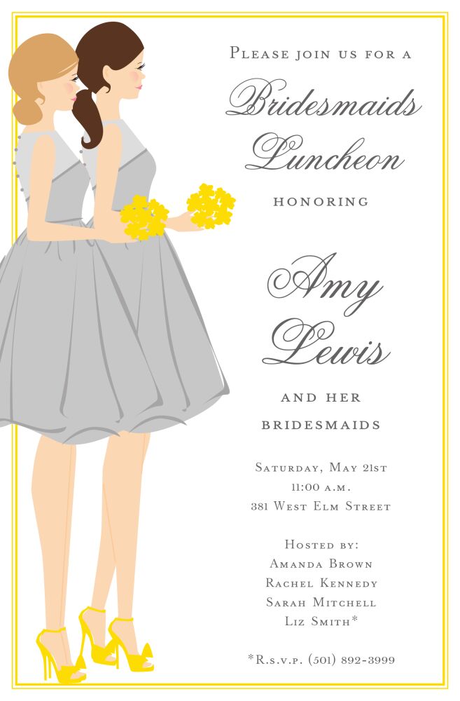 Bridesmaids Duo Invitation