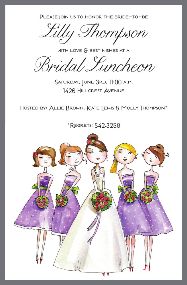 Bride & Maids Invitation