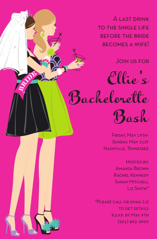Bachelorette Duo Invitation