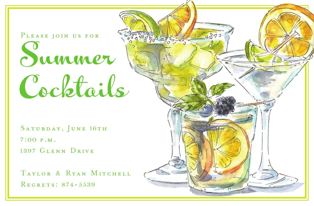 Fruity n Cool Invitation