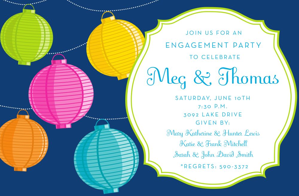 Lantern Bop Invitation