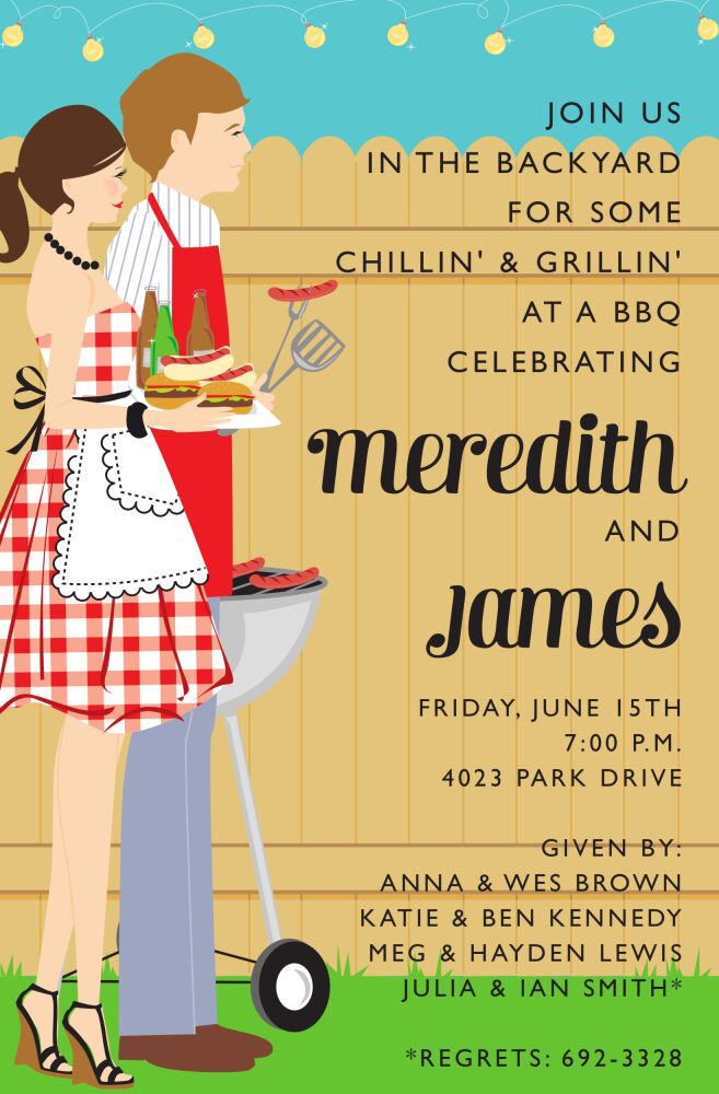 BBQ Duo Invitation