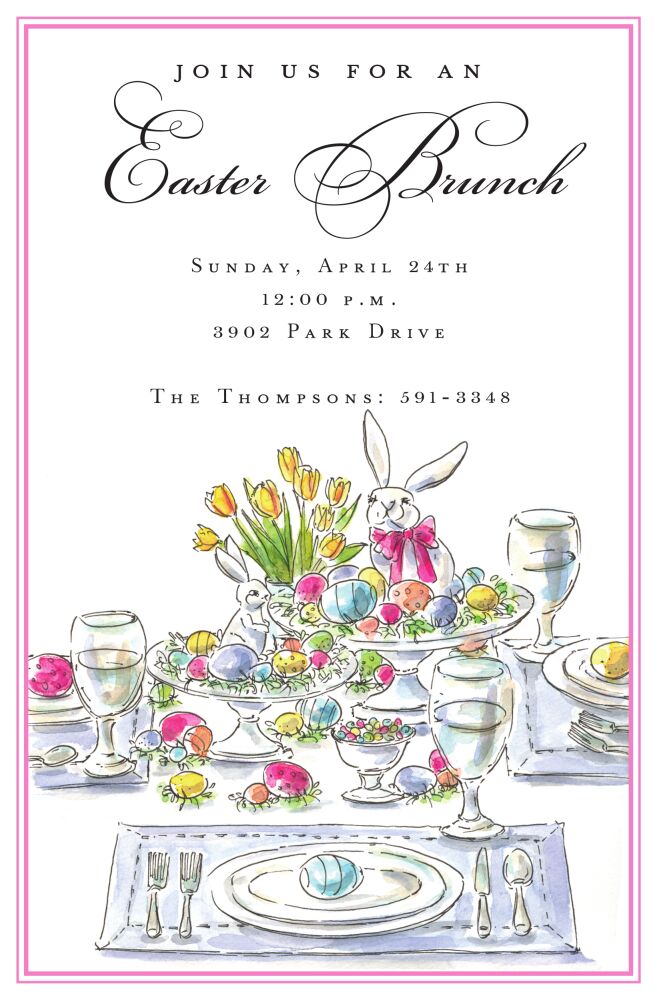 Easter Table Invitation