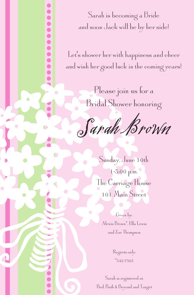 Mod Bouquet Invitation