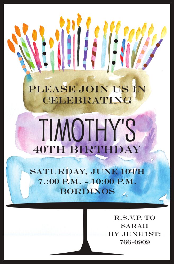 Cake Flair Invitation