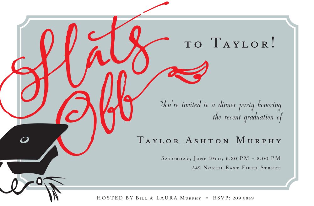 Hats Off Invitation