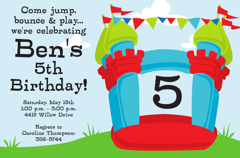 Bounce Boy Invitation