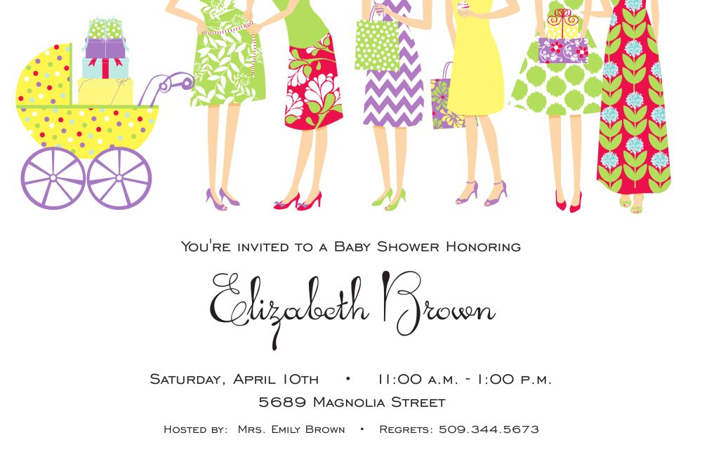 Showering Baby Invitation