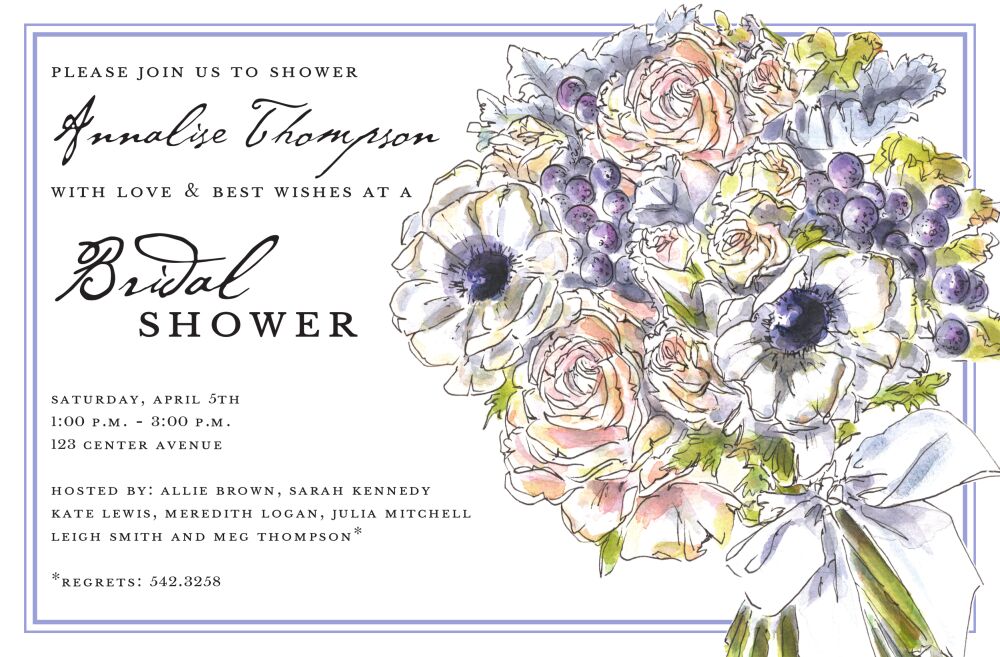 Lush Bouquet Invitation
