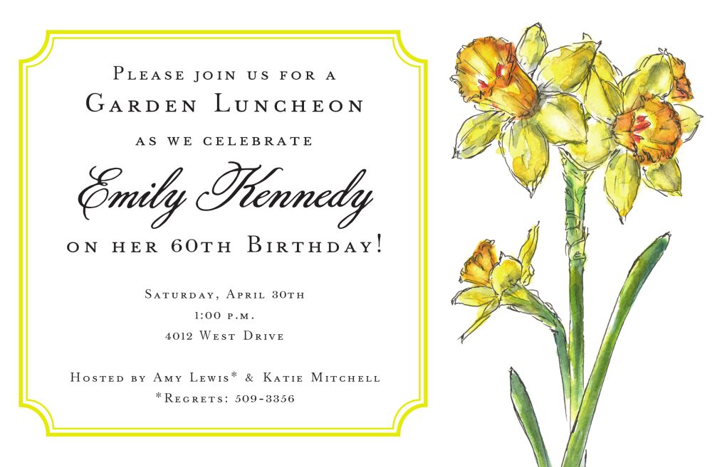 Daffodils Invitation