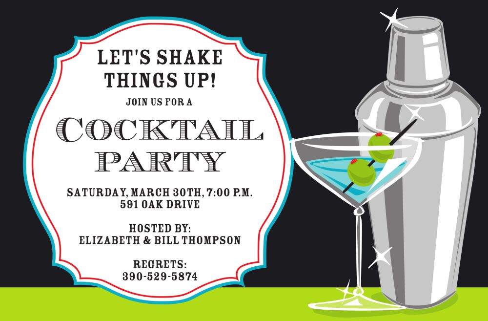 Martini Gleam Invitation