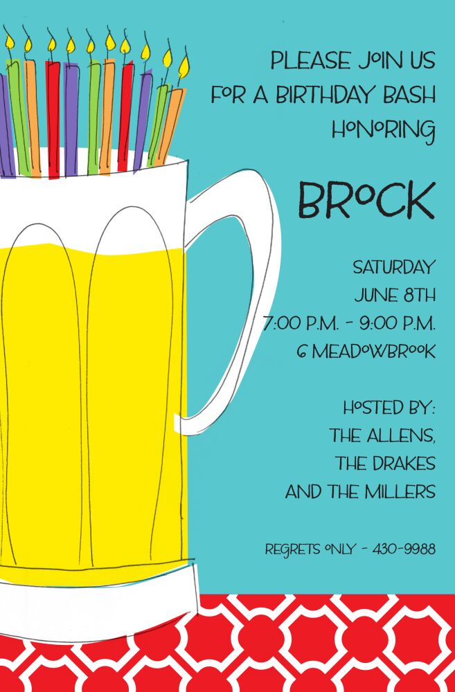 Birthday Beer Invitation