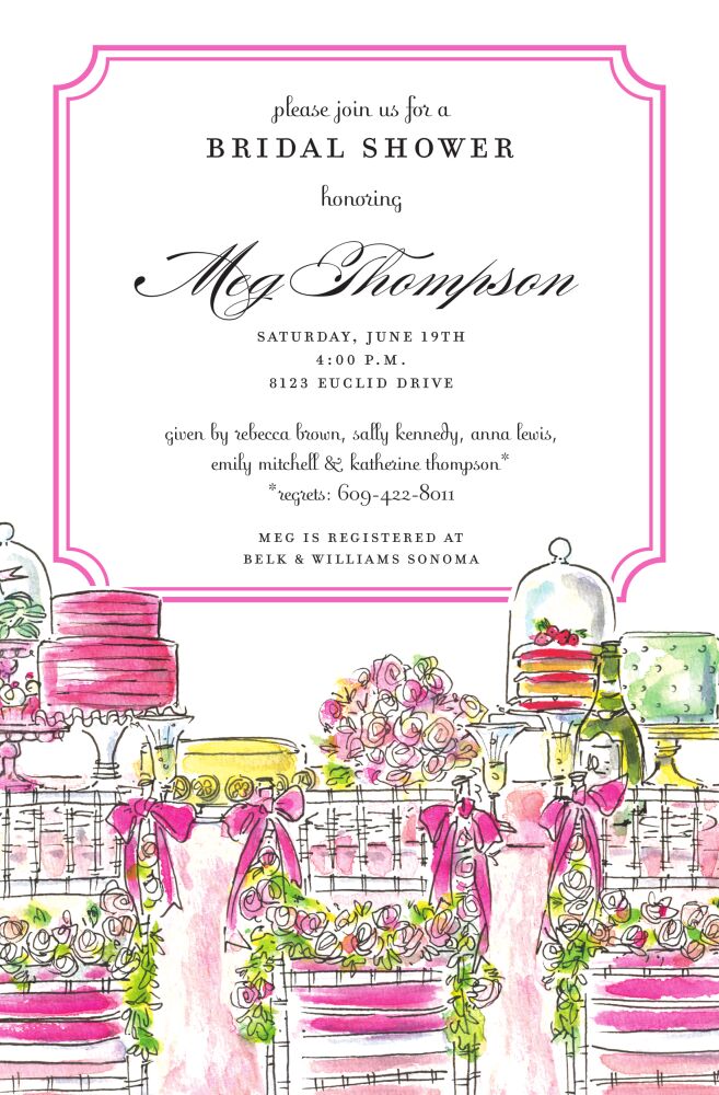 Bridal Table Invitation