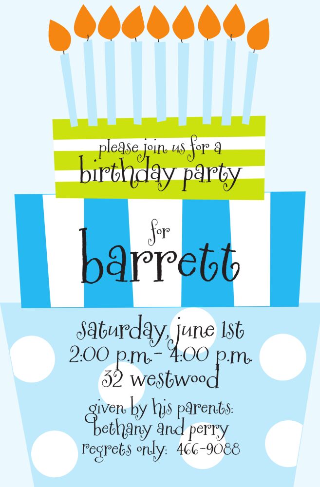 Fun Day Boy Invitation