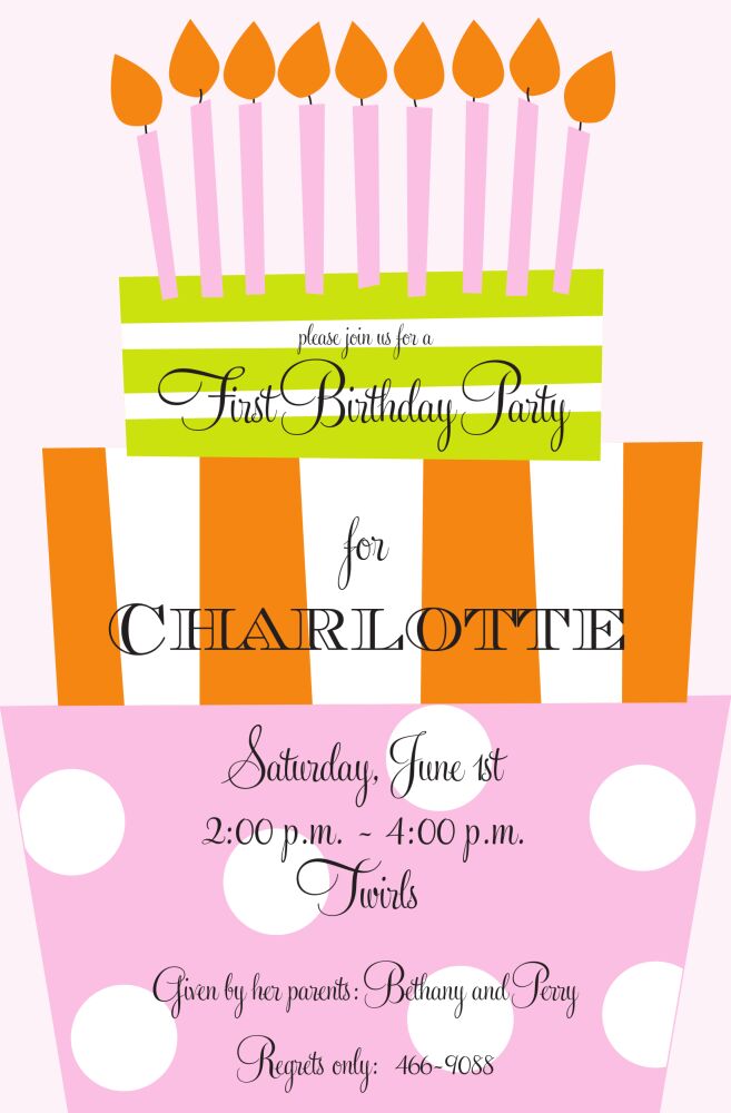 Fun Day Girl Invitation