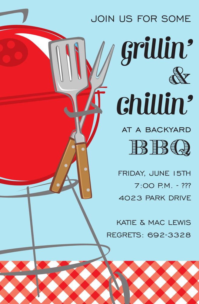 Summer Grill Invitation