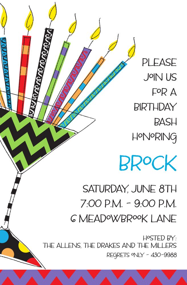 Cocktail Wishes Invitation