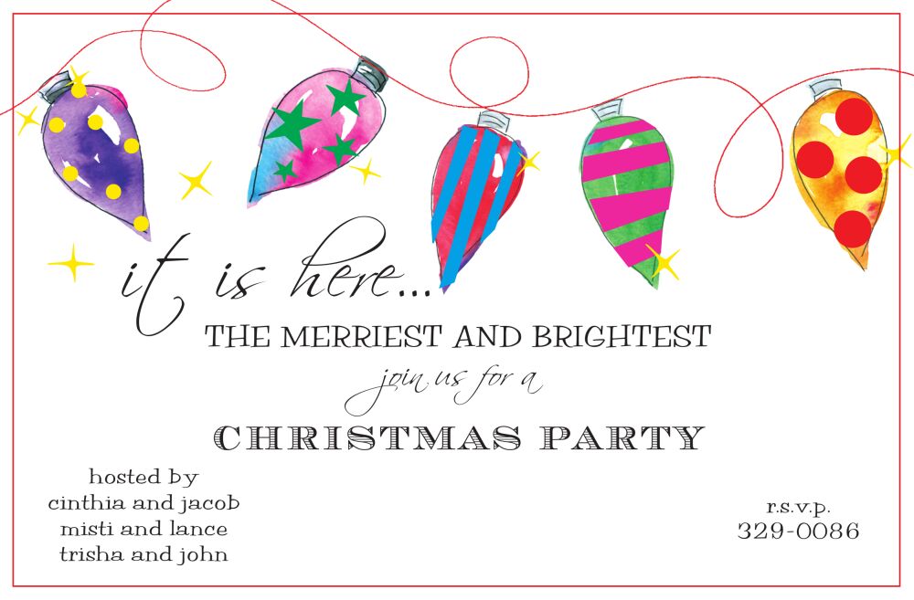Twinkle Lights Invitation