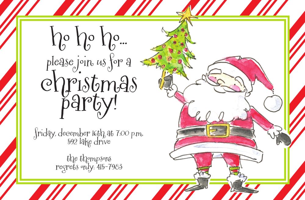 Darling Santa Invitation