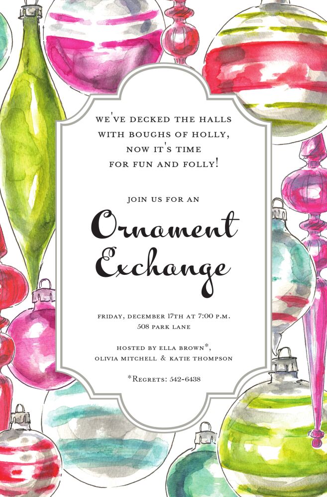 Ornament Array Invitation