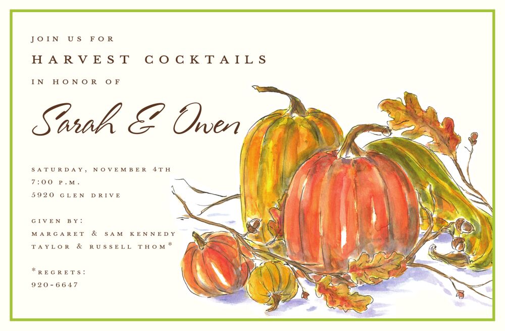 Harvest Flair Invitation